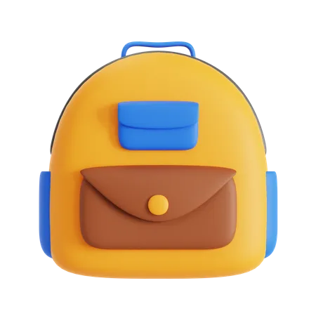 Bolsa para la escuela  3D Icon