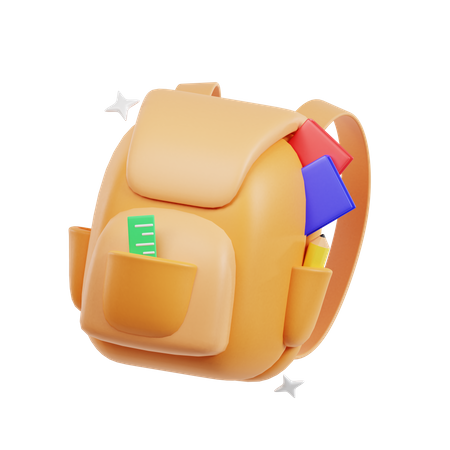 Bolsa para la escuela  3D Icon