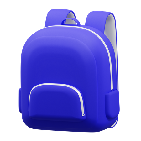 Mochila morada  3D Icon