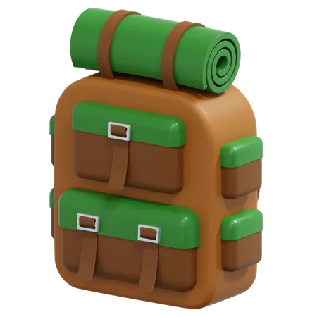 Mochila de senderismo  3D Icon