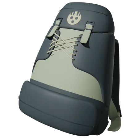 Mochila de senderismo  3D Icon