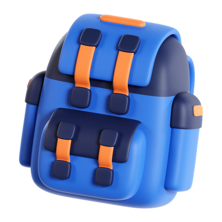 Mochila de senderismo  3D Icon