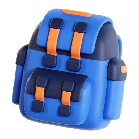 Mochila de senderismo  3D Icon