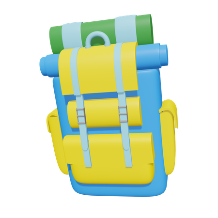 Mochila de senderismo  3D Icon