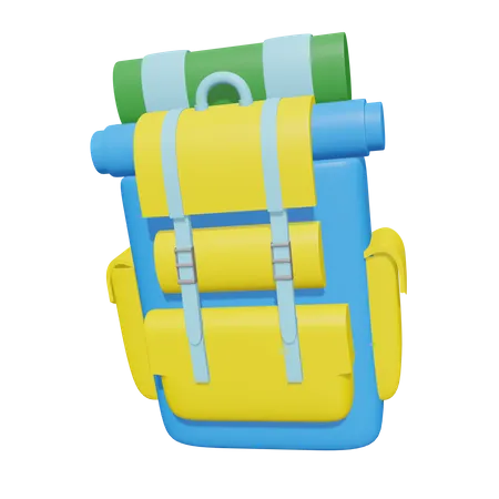 Mochila de senderismo  3D Icon