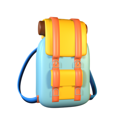 Mochila de senderismo  3D Icon