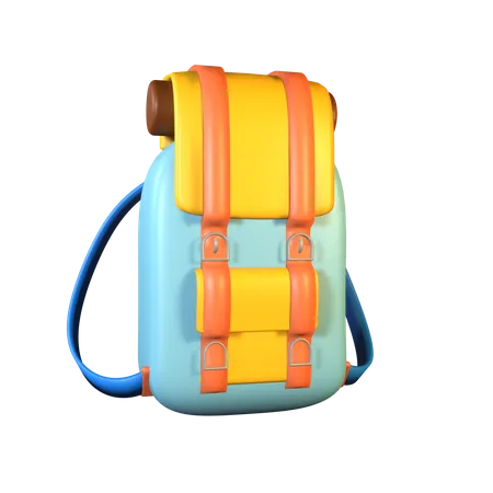 Mochila de senderismo  3D Icon