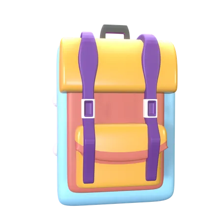 Mochila de senderismo  3D Icon