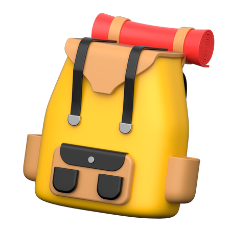 Mochila de senderismo  3D Icon