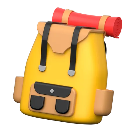 Mochila de senderismo  3D Icon