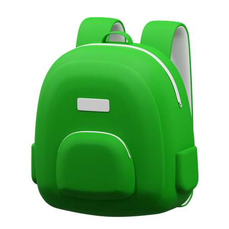 Mochila Verde  3D Icon