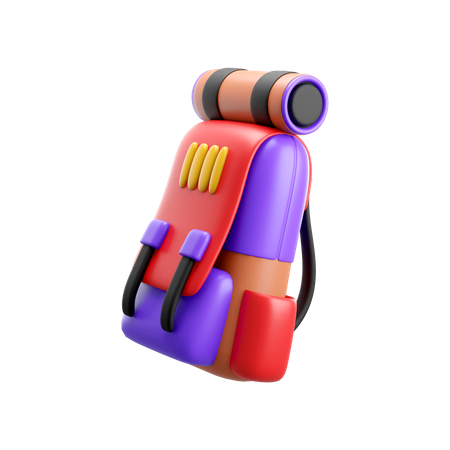 Mochileiro  3D Icon