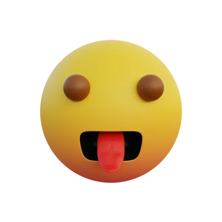 12 Mocking Emoji With Tongue 3Dイラスト - 無料でダウンロード (PNG, BLEND, FBX, glTF ...