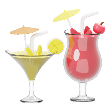 Mocktail  3D Illustration