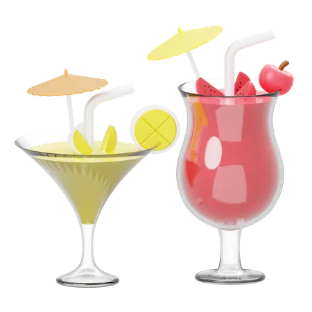 Mocktail  3D Illustration