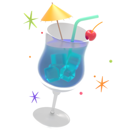 Mocktail  3D Illustration