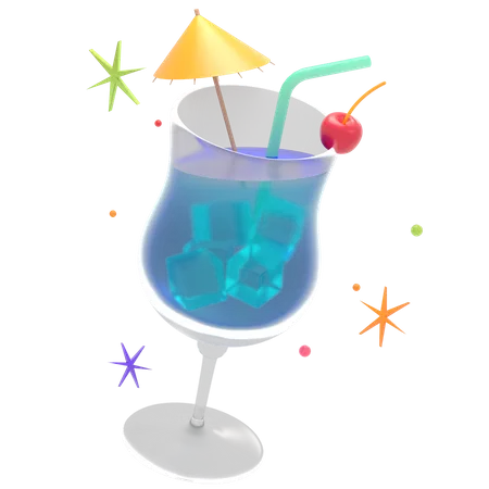 Mocktail  3D Illustration