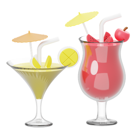 Mocktail 3D Illustration