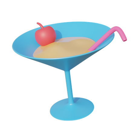 Mocktail 3D Illustration