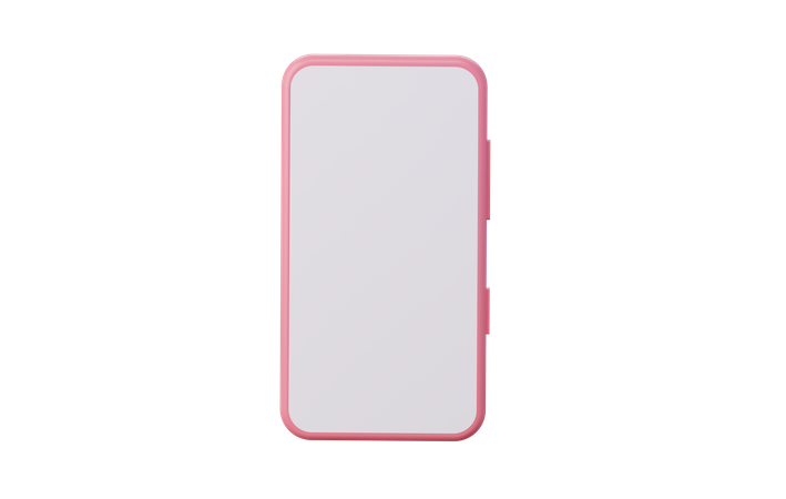 Mockup Of A Mobile Phone  3D Icon