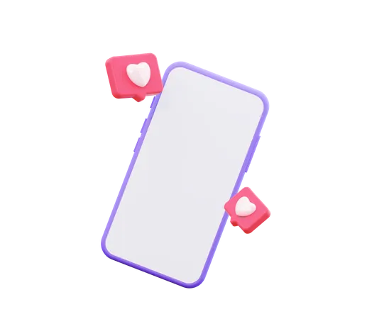 Mockup Of A Mobile Phone  3D Illustration