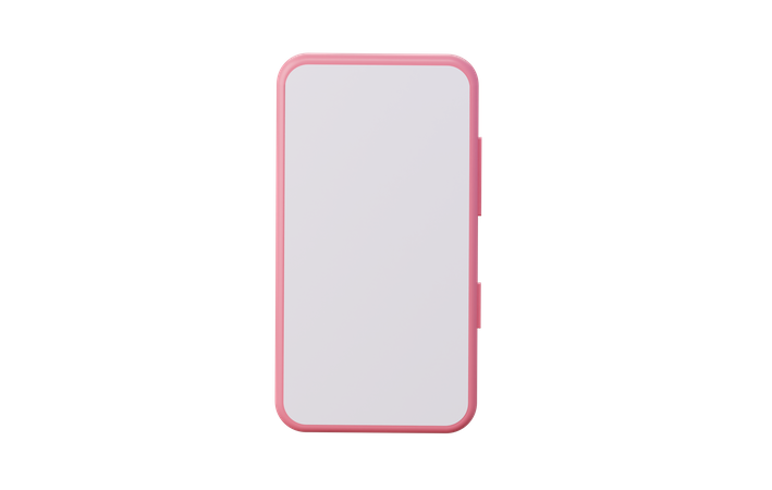 Mockup Of A Mobile Phone  3D Icon