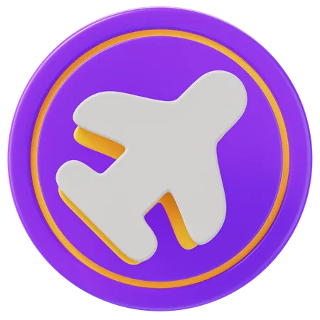 Modalità aereo  3D Icon