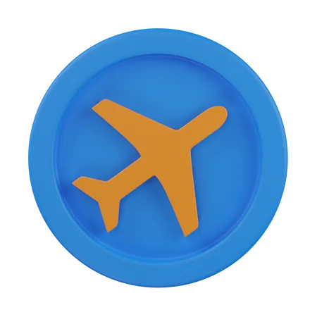 Modalità aereo  3D Icon