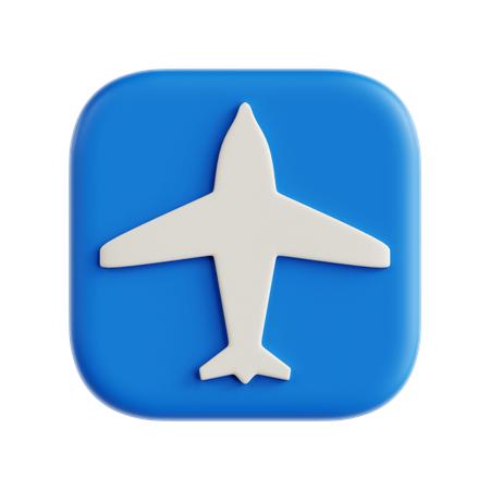 Mode avion  3D Icon