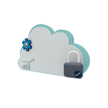 Mode de déverrouillage du serveur cloud  3D Icon
