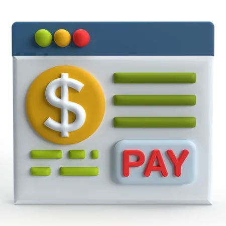 Mode de paiement  3D Icon