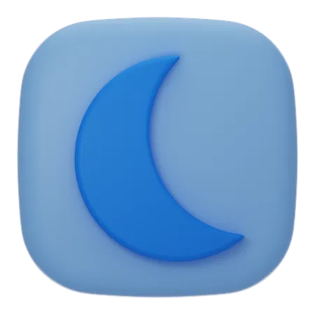 Mode nuit  3D Icon