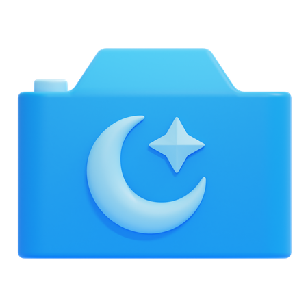 Mode nuit  3D Icon