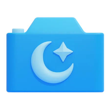 Mode nuit  3D Icon