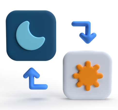 Mode nuit  3D Icon