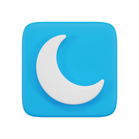 Mode nuit  3D Icon