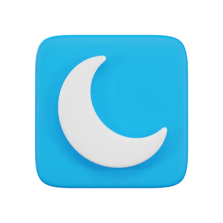 Mode nuit  3D Icon