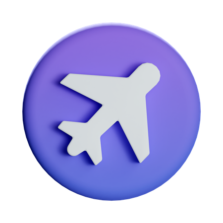 Mode avion  3D Icon