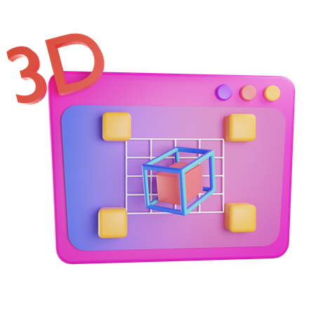 Modelagem 3d  3D Icon
