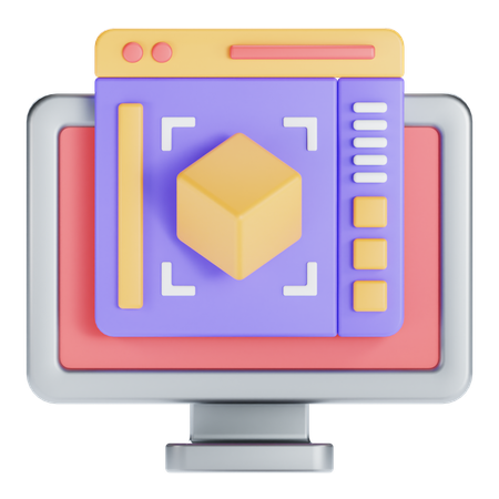 Modelagem 3d  3D Icon