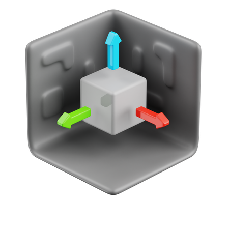 Modelagem de cubo base  3D Icon