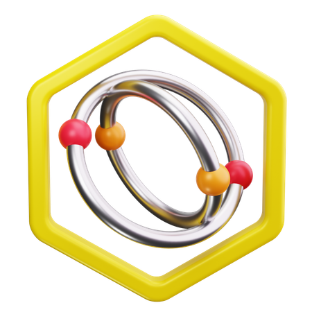 Modèle atomique  3D Icon