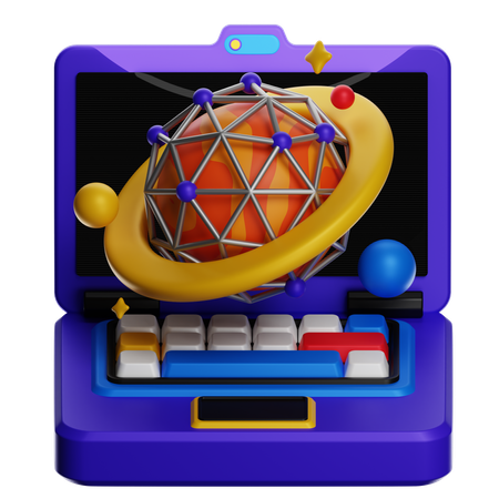 Modèle atomique  3D Icon