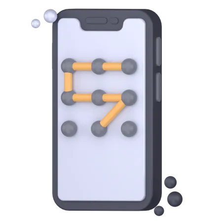 Modele Personnel Pour La Securite Mobile 3D Icon