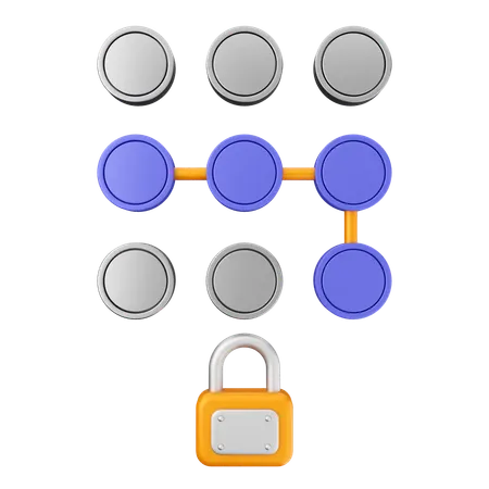 Modèle de protection de sécurité  3D Icon