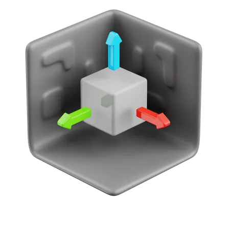 Modélisation d'un cube de base  3D Icon