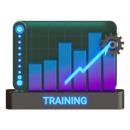 Modelltraining läuft  3D Icon