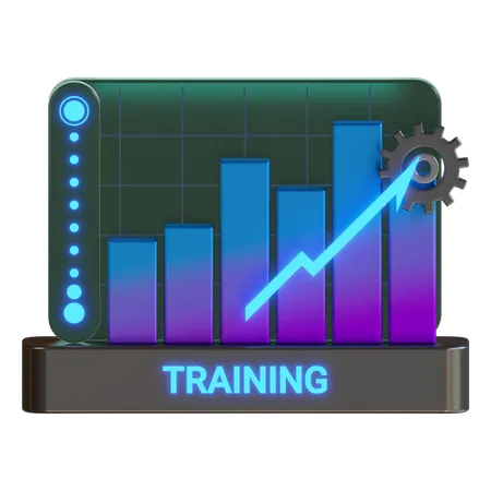 Modelltraining läuft  3D Icon