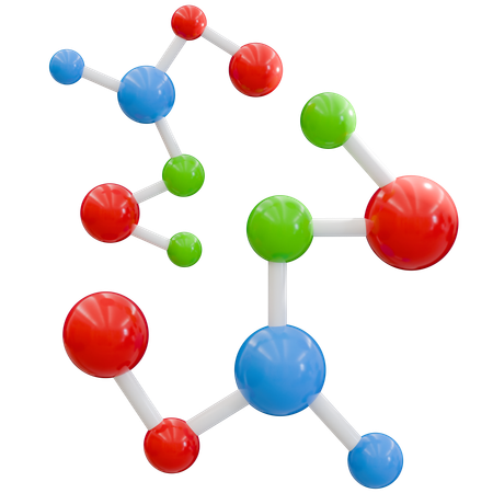 Modelo de Estrutura Molecular  3D Icon