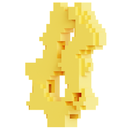 Modelo de malla de vóxeles de bucle doble  3D Icon